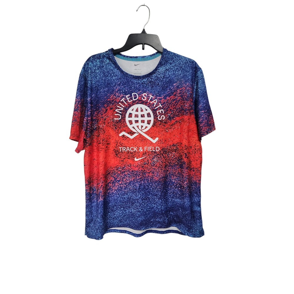 NWT Nike Dri Fit United States Track Field‎ T Shirt Men's Graphic Tee